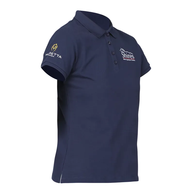 Aubrion Branded Polo Shirt - Gents - Navy-2